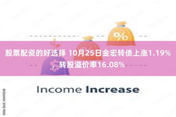 股票配资的好选择 10月25日金宏转债上涨1.19%，转股溢价率16.08%